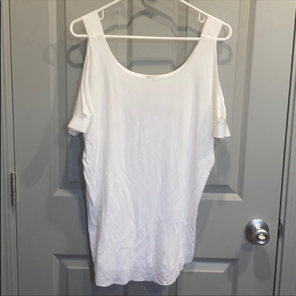 Anthropologie Bailey 44 White Cold Off Shoulder Top